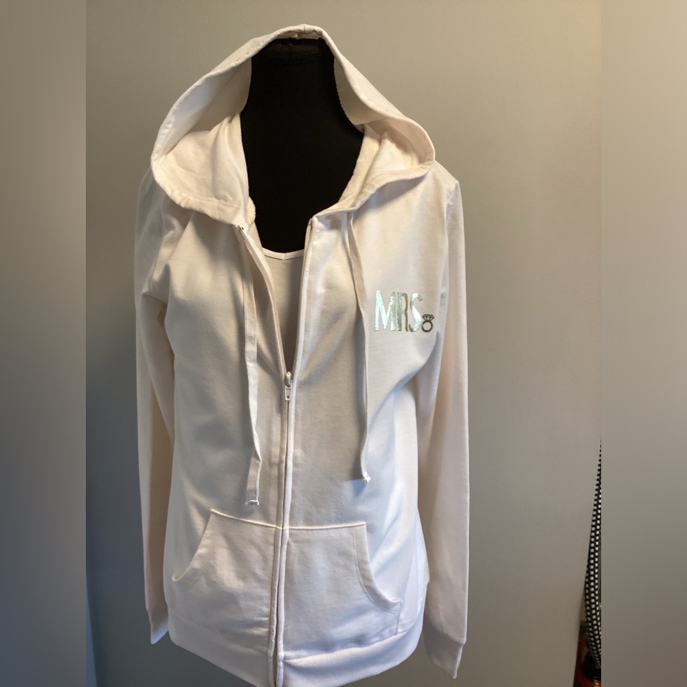 2/$30 Modern Lux bridal zip up hoodie NWT Sizes L, XL and XXL